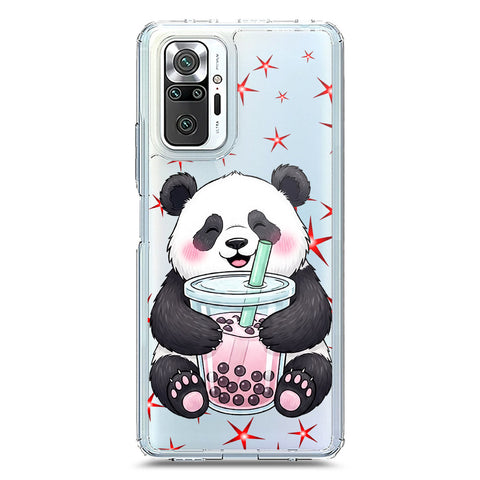 Xiaomi Redmi Note 10 Pro Max Cover -Dreamy Panda Series - Clear Phone Case - Soft Silicon Borders