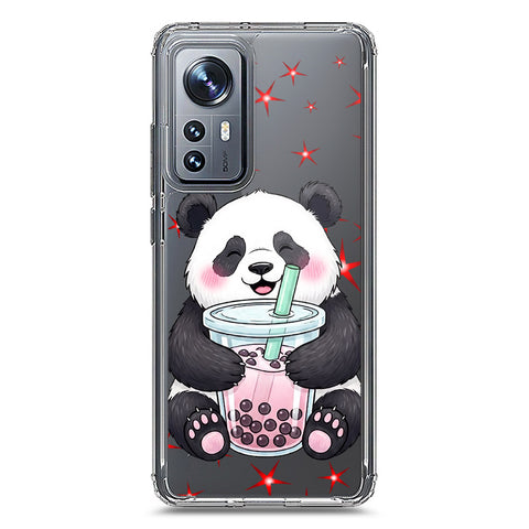 Xiaomi 12X Cover -Dreamy Panda Series - Clear Phone Case - Soft Silicon Borders