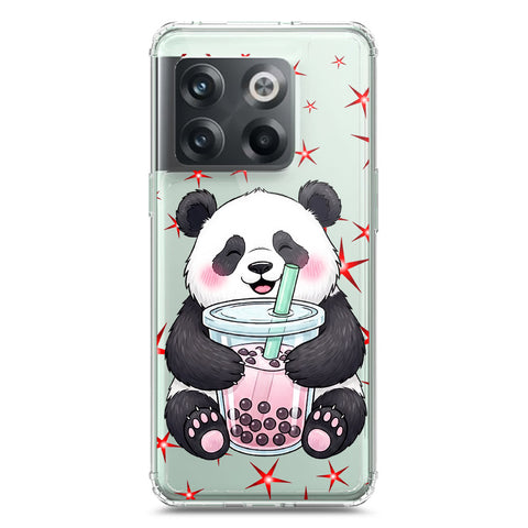 OnePlus Ace Pro Cover -Dreamy Panda Series - Clear Phone Case - Soft Silicon Borders