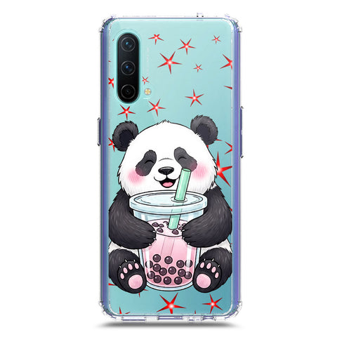 OnePlus Nord CE 5G Cover -Dreamy Panda Series - Clear Phone Case - Soft Silicon Borders