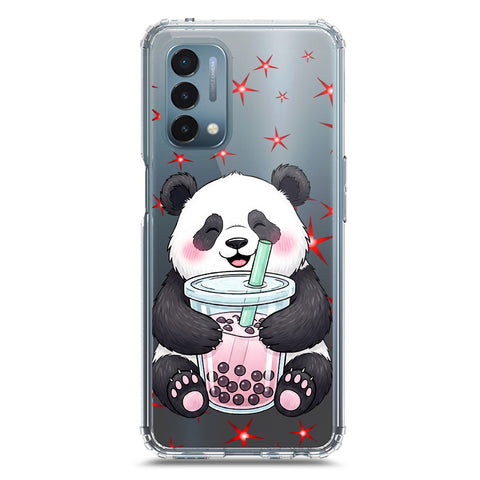 OnePlus Nord N200 5G Cover -Dreamy Panda Series - Clear Phone Case - Soft Silicon Borders