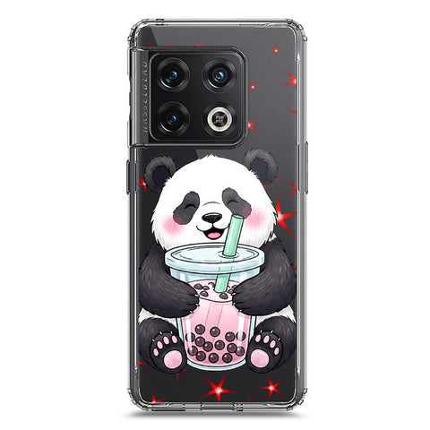 OnePlus 10 Pro Cover -Dreamy Panda Series - Clear Phone Case - Soft Silicon Borders