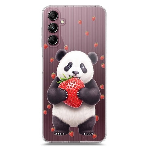 Samsung Galaxy A14 5G Cover -Dreamy Panda Series - Clear Phone Case - Soft Silicon Borders