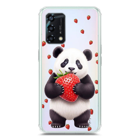 Oppo F19 Cover -Dreamy Panda Series - Clear Phone Case - Soft Silicon Borders