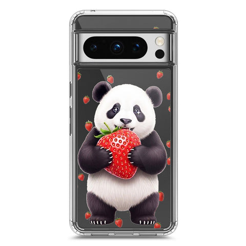 Google Pixel 8 Pro Cover -Dreamy Panda Series - Clear Phone Case - Soft Silicon Borders