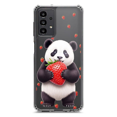Samsung Galaxy A13 Cover -Dreamy Panda Series - Clear Phone Case - Soft Silicon Borders