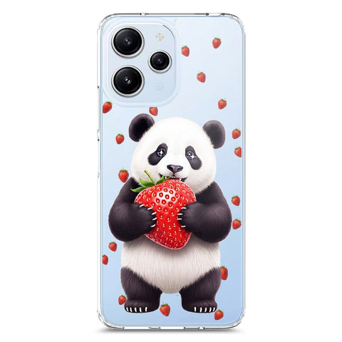 Xiaomi Redmi 12 Cover -Dreamy Panda Series - Clear Phone Case - Soft Silicon Borders