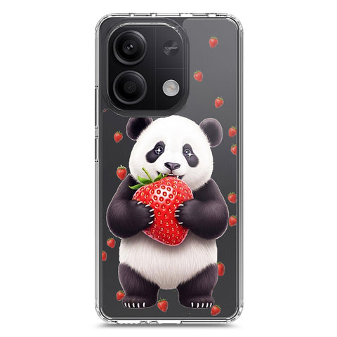 Xiaomi Redmi Note 13 Cover -Dreamy Panda Series - Clear Phone Case - Soft Silicon Borders