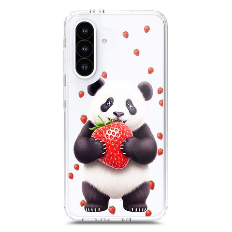 Samsung Galaxy A36 Cover -Dreamy Panda Series - Clear Phone Case - Soft Silicon Borders