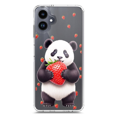 Samsung Galaxy A06 Cover -Dreamy Panda Series - Clear Phone Case - Soft Silicon Borders