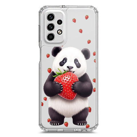 Samsung Galaxy A23 5G Cover -Dreamy Panda Series - Clear Phone Case - Soft Silicon Borders