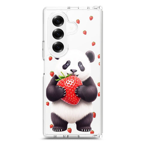 Samsung Galaxy Z Fold 7 Cover -Dreamy Panda Series - Clear Phone Case - Soft Silicon Borders