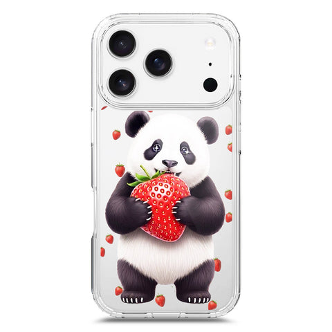 iPhone 17 Pro Cover -Dreamy Panda Series - Clear Phone Case - Soft Silicon Borders