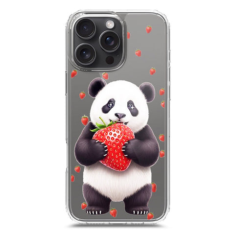 iPhone 16 Pro Max Cover -Dreamy Panda Series - Clear Phone Case - Soft Silicon Borders