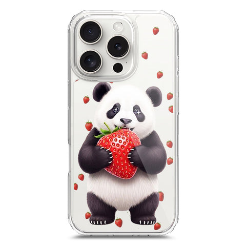 iPhone 16 Pro Cover -Dreamy Panda Series - Clear Phone Case - Soft Silicon Borders