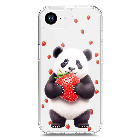iPhone 16e Cover -Dreamy Panda Series - Clear Phone Case - Soft Silicon Borders