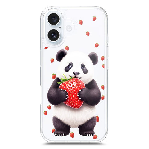 iPhone 17 Cover -Dreamy Panda Series - Clear Phone Case - Soft Silicon Borders