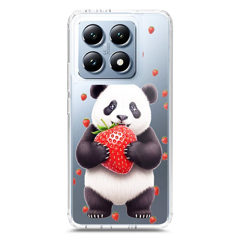 Xiaomi 14T Cover -Dreamy Panda Series - Clear Phone Case - Soft Silicon Borders