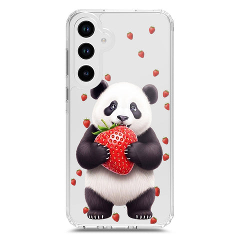 Samsung Galaxy A33 5G Cover -Dreamy Panda Series - Clear Phone Case - Soft Silicon Borders