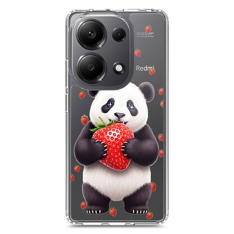 Xiaomi Poco M6 Pro 4G Cover -Dreamy Panda Series - Clear Phone Case - Soft Silicon Borders
