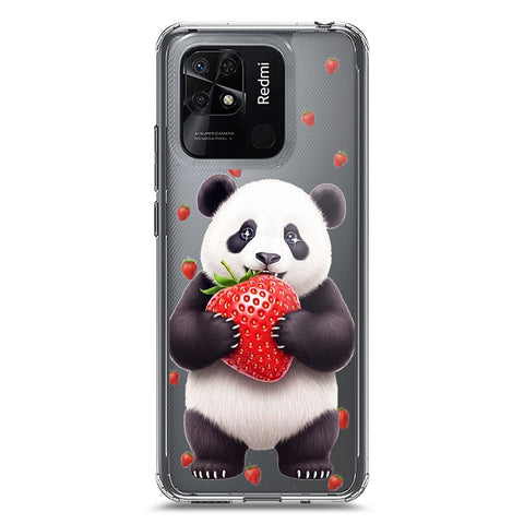 Xiaomi Redmi 10C Cover -Dreamy Panda Series - Clear Phone Case - Soft Silicon Borders