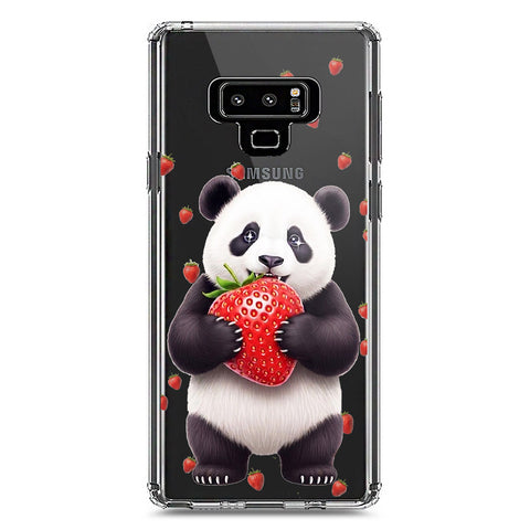 Samsung Galaxy Note 9 Cover -Dreamy Panda Series - Clear Phone Case - Soft Silicon Borders