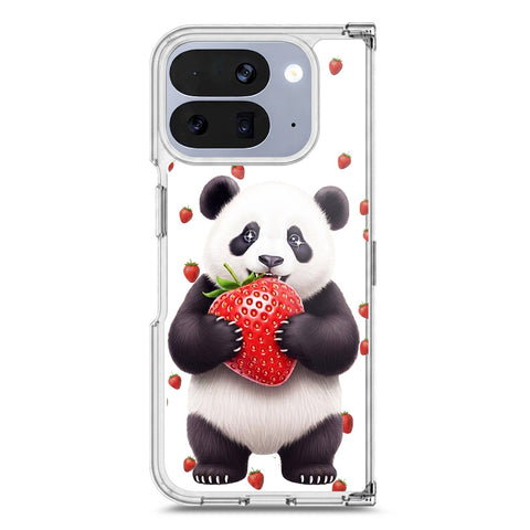 Google Pixel 10 Pro Fold Cover -Dreamy Panda Series - Clear Phone Case - Soft Silicon Borders