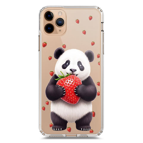 iPhone 11 Pro Max Cover -Dreamy Panda Series - Clear Phone Case - Soft Silicon Borders