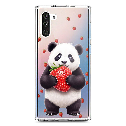 Samsung Galaxy Note 10 Cover -Dreamy Panda Series - Clear Phone Case - Soft Silicon Borders