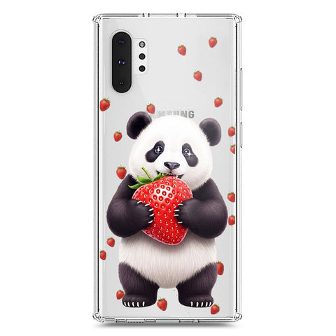 Samsung Galaxy Note 10 Plus Cover -Dreamy Panda Series - Clear Phone Case - Soft Silicon Borders