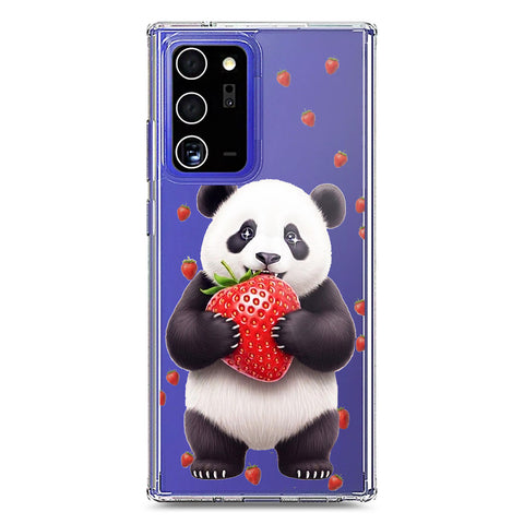 Samsung Galaxy Note 20 Ultra Cover -Dreamy Panda Series - Clear Phone Case - Soft Silicon Borders
