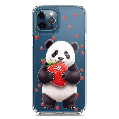 iPhone 12 Pro Max Cover -Dreamy Panda Series - Clear Phone Case - Soft Silicon Borders