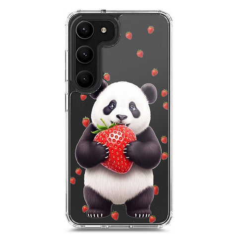 Samsung Galaxy S23 Plus 5G Cover -Dreamy Panda Series - Clear Phone Case - Soft Silicon Borders