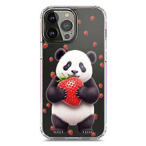 iPhone 13 Pro Max Cover -Dreamy Panda Series - Clear Phone Case - Soft Silicon Borders