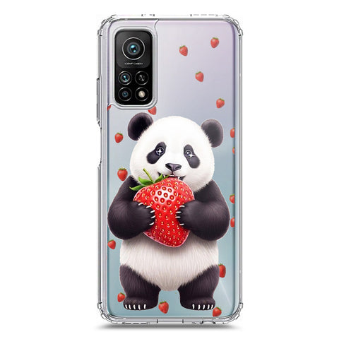 Xiaomi Mi 10T Cover -Dreamy Panda Series - Clear Phone Case - Soft Silicon Borders