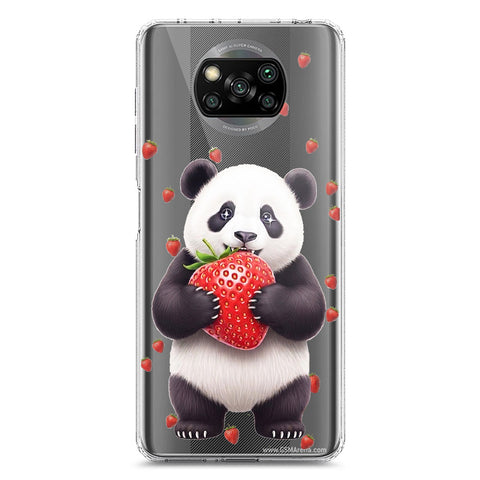 Xiaomi Poco X3 Cover -Dreamy Panda Series - Clear Phone Case - Soft Silicon Borders