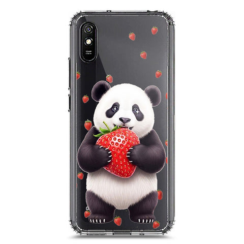 Xiaomi Redmi 9i Cover -Dreamy Panda Series - Clear Phone Case - Soft Silicon Borders