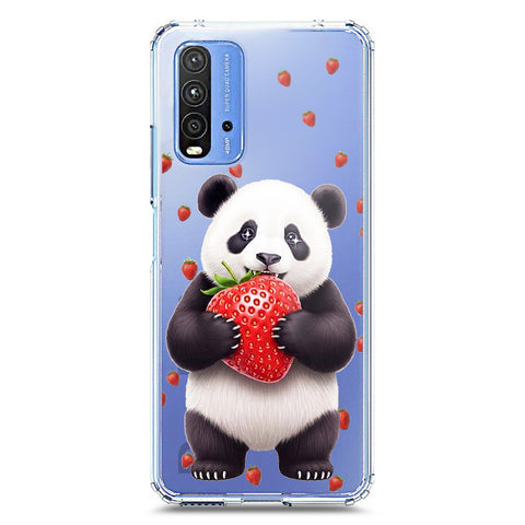 Xiaomi Redmi 9T Cover -Dreamy Panda Series - Clear Phone Case - Soft Silicon Borders