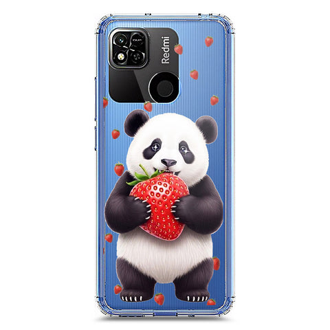 Xiaomi Redmi 10A Cover -Dreamy Panda Series - Clear Phone Case - Soft Silicon Borders