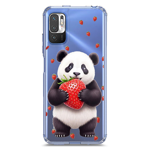 Xiaomi Redmi Note 10T 5G Cover -Dreamy Panda Series - Clear Phone Case - Soft Silicon Borders