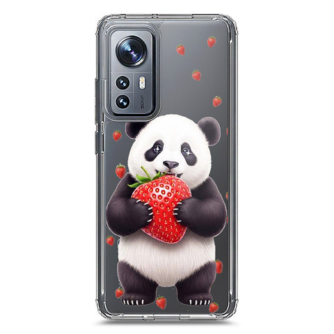 Xiaomi 12X Cover -Dreamy Panda Series - Clear Phone Case - Soft Silicon Borders
