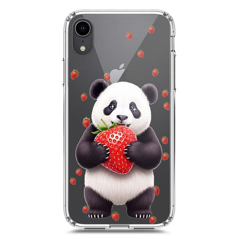 iPhone XR Cover -Dreamy Panda Series - Clear Phone Case - Soft Silicon Borders