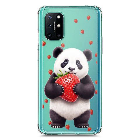 OnePlus 8T Cover -Dreamy Panda Series - Clear Phone Case - Soft Silicon Borders