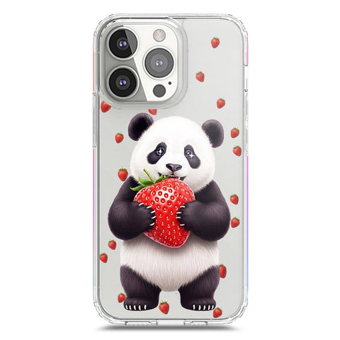 iPhone 13 Pro Cover -Dreamy Panda Series - Clear Phone Case - Soft Silicon Borders