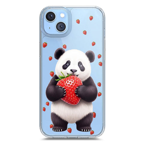 iPhone 14 Plus Cover -Dreamy Panda Series - Clear Phone Case - Soft Silicon Borders
