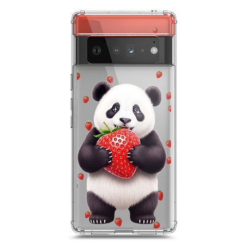 Google Pixel 6 Pro Cover -Dreamy Panda Series - Clear Phone Case - Soft Silicon Borders