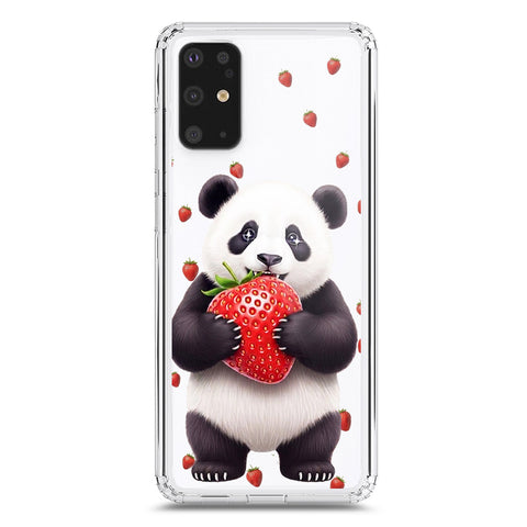 Samsung Galaxy S20 Plus Cover -Dreamy Panda Series - Clear Phone Case - Soft Silicon Borders