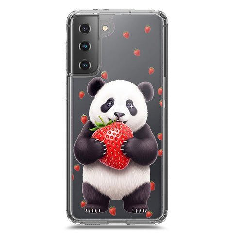 Samsung Galaxy S21 Plus 5G Cover -Dreamy Panda Series - Clear Phone Case - Soft Silicon Borders