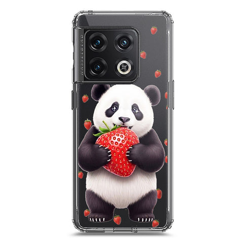 OnePlus 10 Pro Cover -Dreamy Panda Series - Clear Phone Case - Soft Silicon Borders