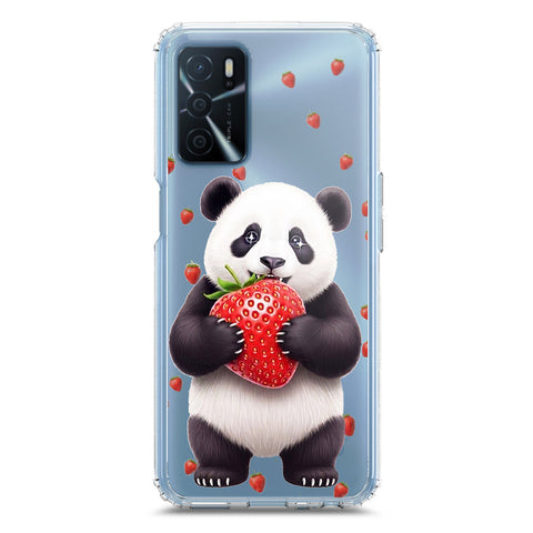 Oppo A54s Cover -Dreamy Panda Series - Clear Phone Case - Soft Silicon Borders